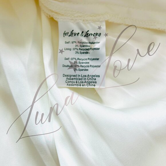 FOR LOVE & LEMONS Paula Gown / Dress In White (size S) NWT - Picture 8 of 14